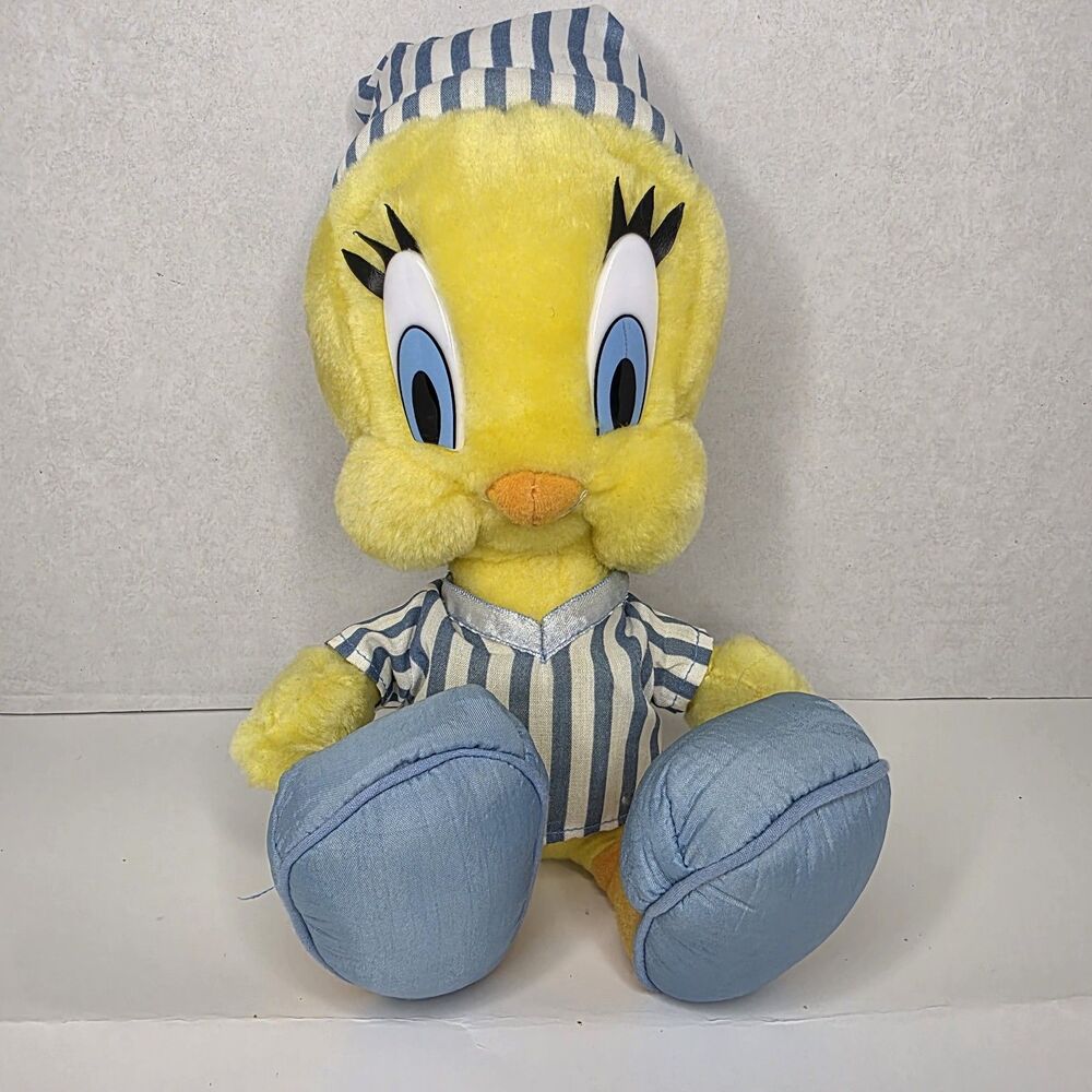 Vintage 1997 Tweety Bird Plush Pajamas 12" Looney Tunes Warner Bros